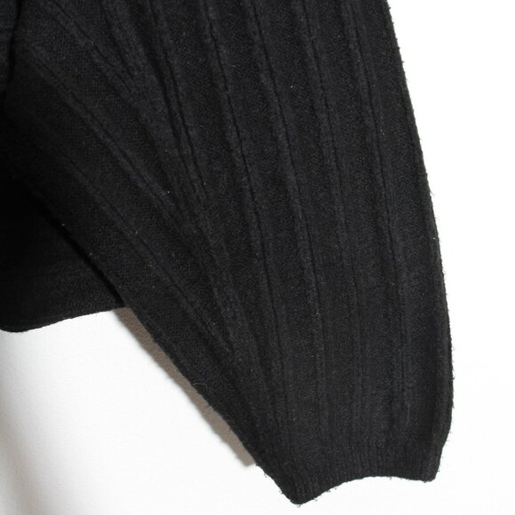 Lululemon Twin Rib Sweater Wrap Cardigan Black Chunky Knit Wool Size XL / XXL - Picture 10 of 16